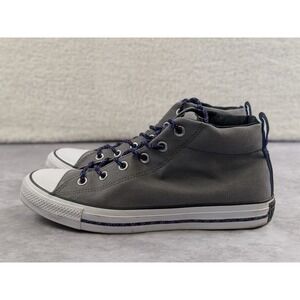 Converse Chuck Taylor All Star High Street Gray Canvas Sneakers 162382F Mens 9